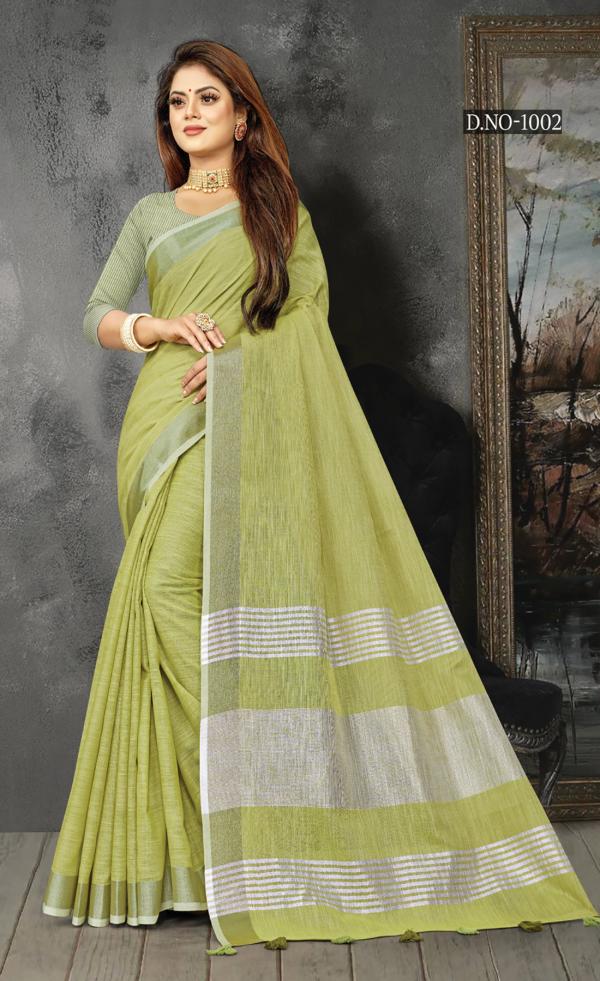 Sangam Karigiri Designer Linen Saree